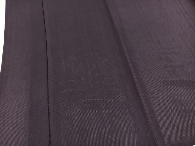 平和屋着物*夏物 色無地 絽 深紫色 正絹 逸品 BAAX9021yc
