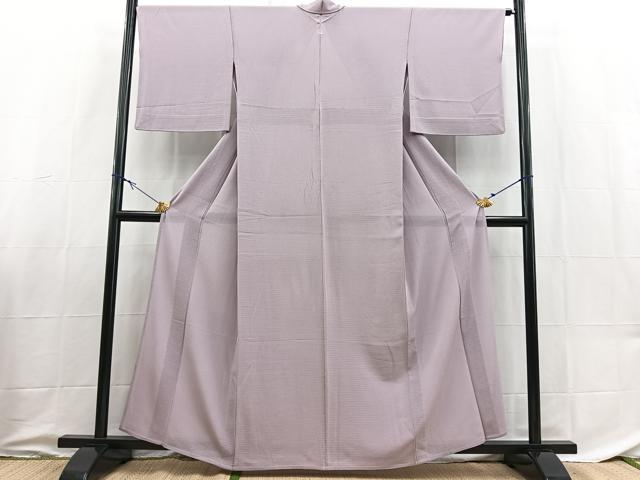 平和屋着物*夏物 色無地 絽縮緬 浅紫色 高島屋扱い 正絹 逸品 BAAX9024yc