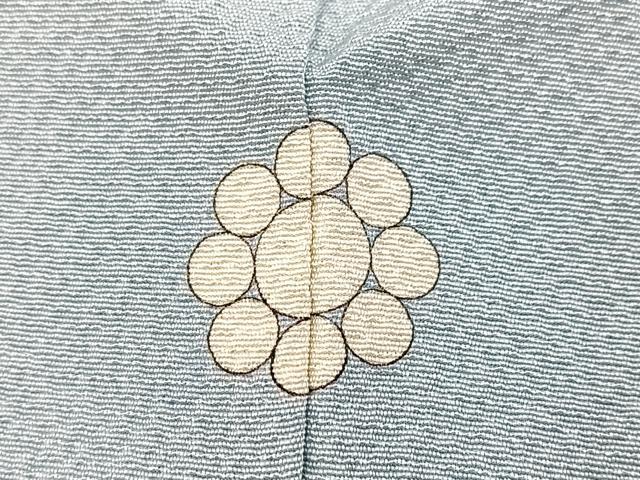 平和屋着物●上質な色無地 作家物 秘色色 ロング丈 正絹 逸品 未使用 BAAX9042yc