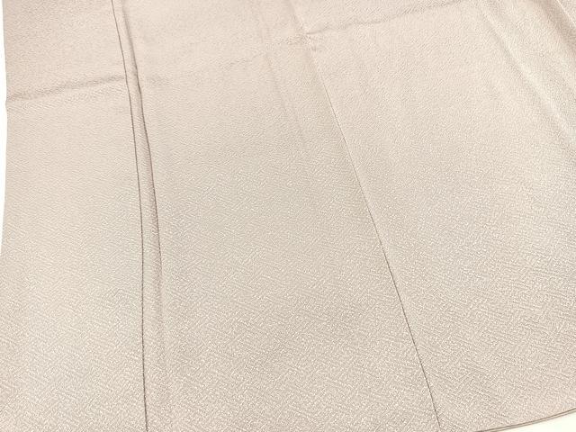 平和屋着物■上質な色無地 紗綾形地紋 三趣染草木染 鴇鼠色 正絹 逸品 BAAX9048yc