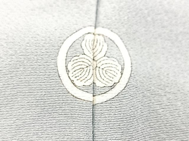 平和屋着物■上質な色無地 灰青色 正絹 逸品 BAAX9053yc