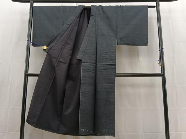 平和屋着物■男性 本場大島紬 アンサンブル 100亀甲 総詰め 長羽織 正絹 逸品 未使用 BAAX9068yc