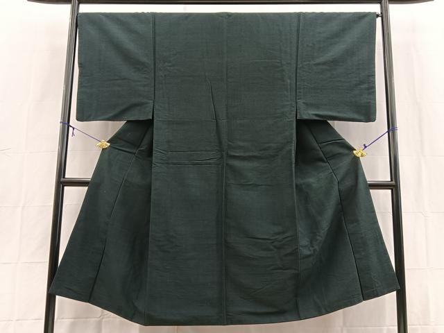 平和屋着物■男性 紬 錆鼠色 正絹 逸品 BAAX9074yc