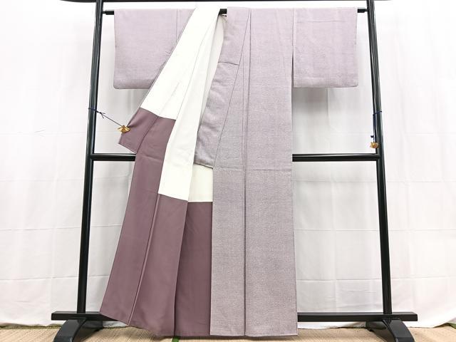平和屋着物■上質な小紋 作家物 霞文 正絹 逸品 BAAX9075yc