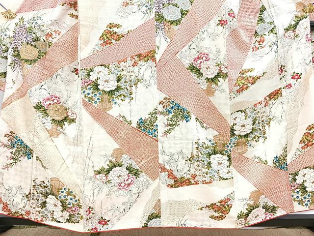 平和屋着物■豪華振袖 駒刺繍 飾花文 金彩 鈴乃屋扱い 正絹 逸品 BAAX9079yc