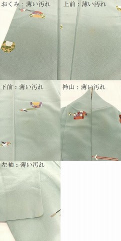 平和屋着物■上質な小紋 簪 正絹 逸品 BAAX9096yc