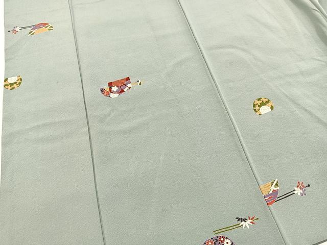 平和屋着物■上質な小紋 簪 正絹 逸品 BAAX9096yc