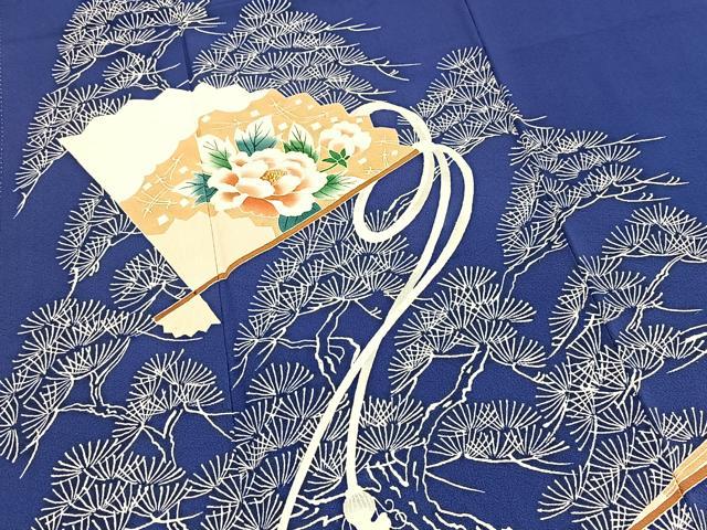 平和屋着物■豪華色留袖 扇面花文 正絹 逸品 BAAX9104yc