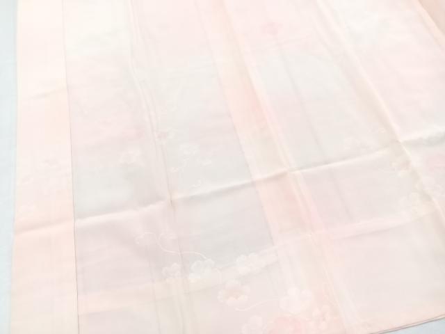 平和屋着物■長襦袢 無双仕立て 枝花地紋 暈し染め 正絹 逸品 BAAX9121yc
