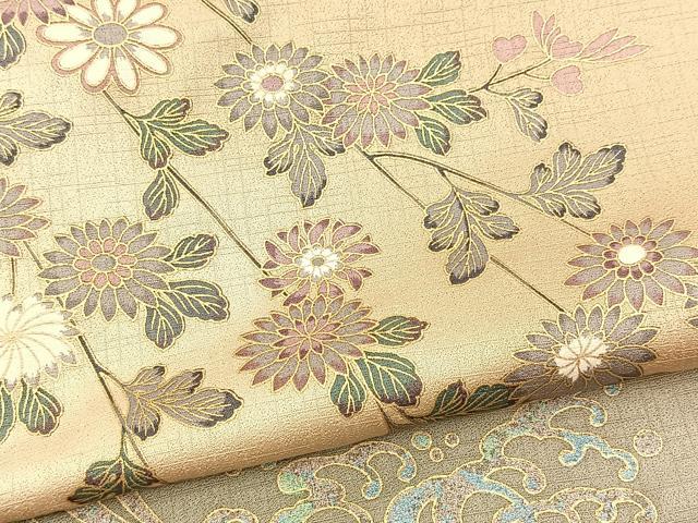 平和屋着物■訪問着 流水花文 暈し染め 金彩 正絹 逸品 BAAX9123yc