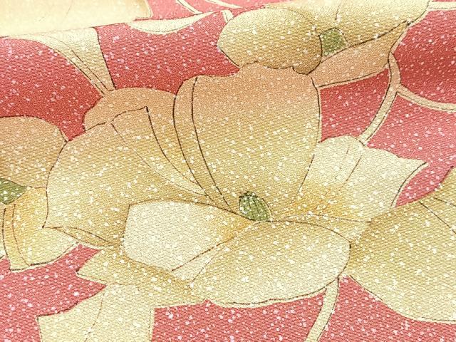 平和屋着物■上質な小紋 花唐草文 正絹 逸品 BAAX9138yc