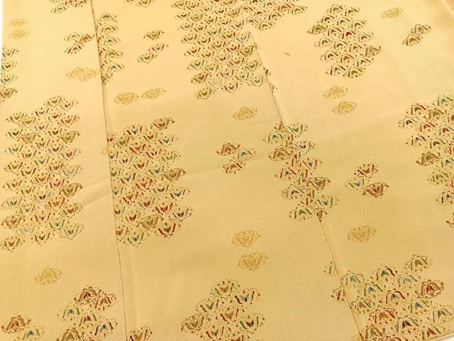 平和屋着物■上質な小紋 舞蝶文 鬼しぼ縮緬 正絹 逸品 BAAX9147yc