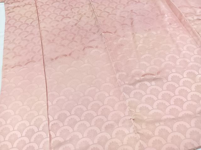 平和屋着物■上質な小紋 菊青海波地紋 暈し染め 正絹 逸品 BAAX9149yc