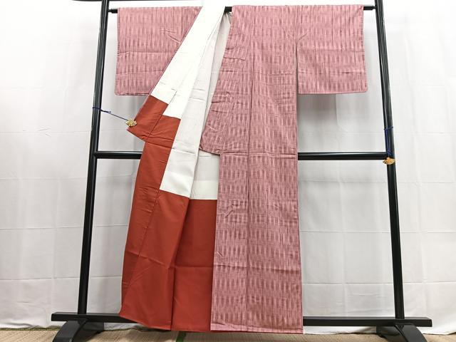 平和屋着物■上質な紬 間道 正絹 逸品 BAAX9183yc