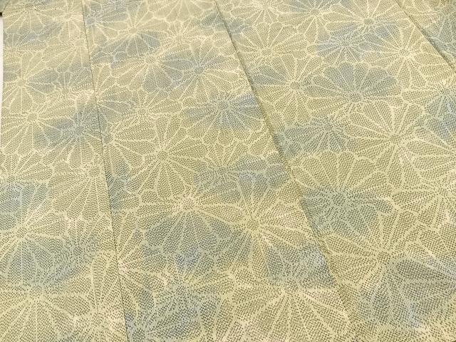 平和屋着物■上質な紬 菊尽くし 正絹 逸品 BAAX9185yc