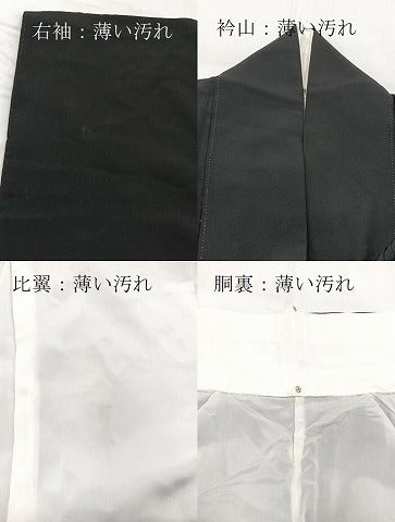 平和屋着物■豪華黒留袖 駒刺繍 飛鶴平安人物文 金彩 正絹 逸品 BAAX9191yc