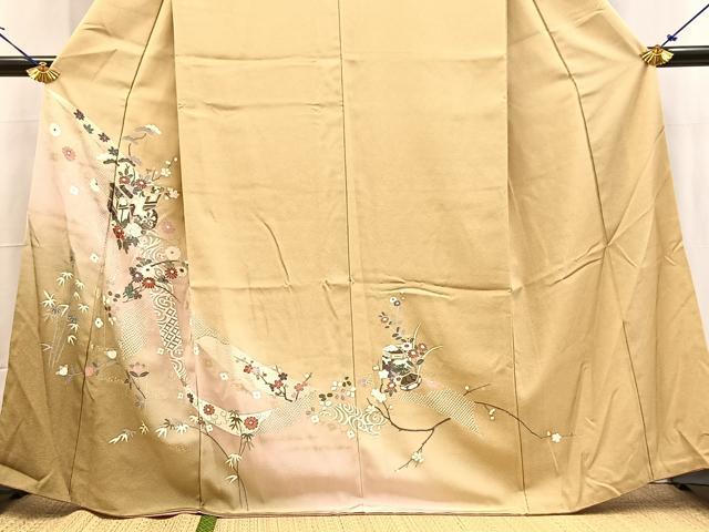 平和屋着物■訪問着 御所車花文 暈し染め 金彩 正絹 逸品 BAAX9200yc