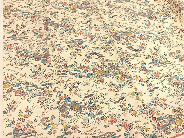 平和屋着物■上質な小紋 御所解花文 正絹 逸品 未使用 BAAX9202yc