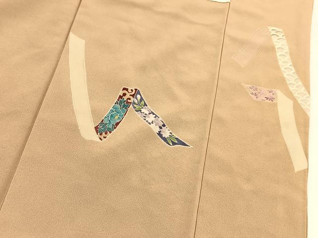 平和屋着物■訪問着 作家物 誰が袖花蝶文 金彩 正絹 逸品 BAAX9208yc