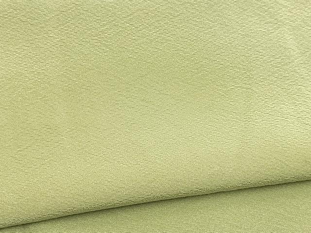 平和屋着物■上質な色無地 作家物 幻の染 岩石染 山葵色 やまと誂製 正絹 逸品 BAAX9217yc