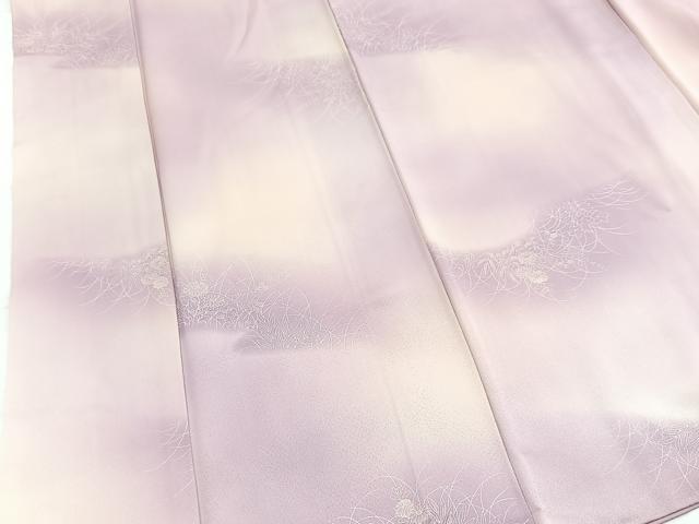 平和屋着物■上質な小紋 秋草文 暈し染め 正絹 逸品 BAAX9219yc