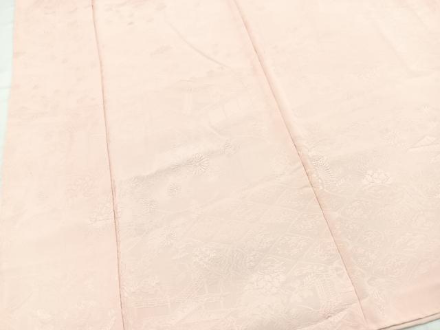 平和屋着物■上質な色無地 風景地紋 虹色 正絹 逸品 BAAX9220yc