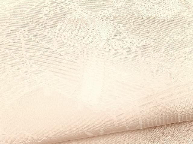 平和屋着物■上質な色無地 風景地紋 虹色 正絹 逸品 BAAX9220yc
