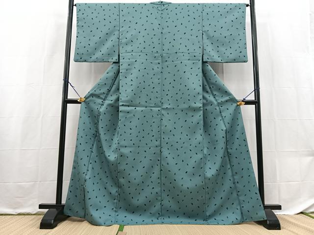平和屋着物■小紋 舞葉文 洗える着物 BAAX9227yc