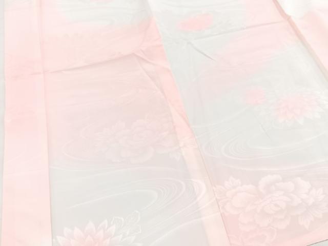 平和屋着物■振袖用長襦袢 無双仕立て 流水花地紋 暈し染め 洗える着物 BAAX9233yc