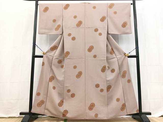 平和屋着物■小紋 鏡裏文 洗える着物 BAAX9237yc