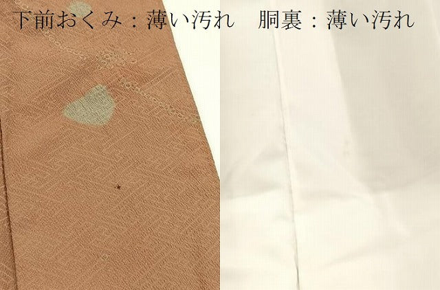 平和屋着物■小紋 絞り 草木文 洗える着物 BAAX9254yc