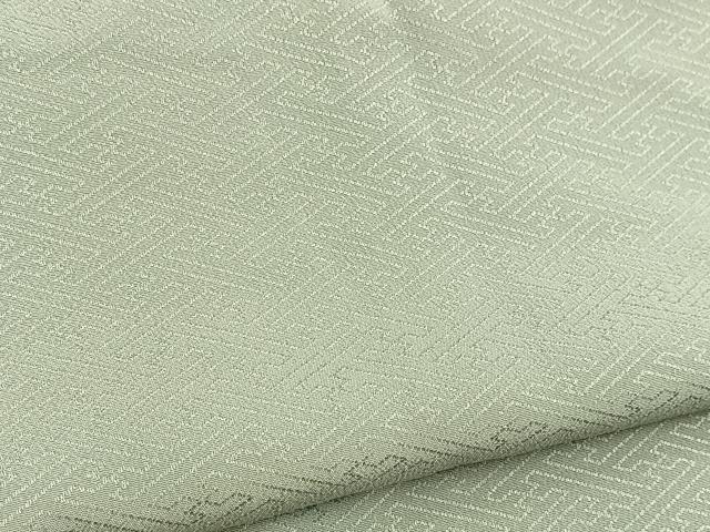 平和屋着物■色無地 紗綾形地紋 青磁鼠色 洗える着物 BAAX9258yc