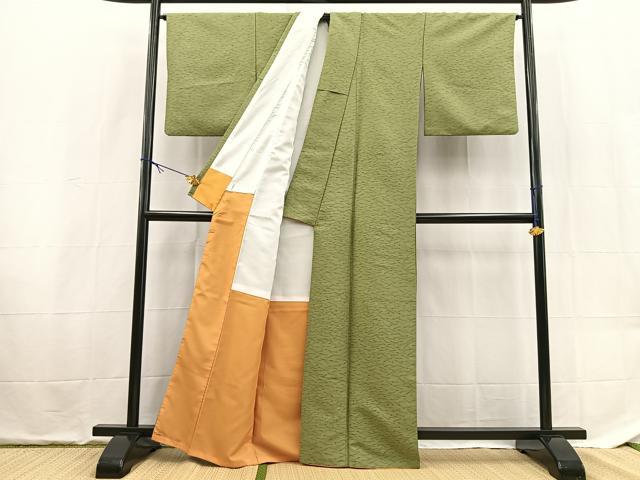 平和屋着物■小紋 こぼれ松葉文 洗える着物 BAAX9266yc
