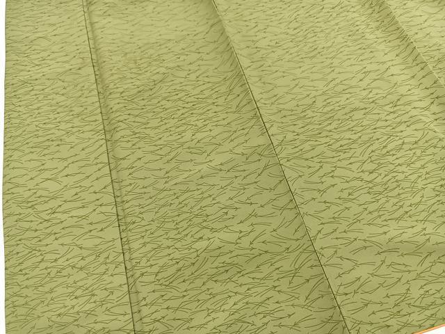 平和屋着物■小紋 こぼれ松葉文 洗える着物 BAAX9266yc