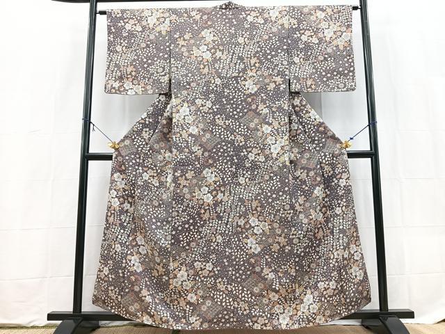 平和屋着物■小紋 辻が花 洗える着物 未使用 BAAX9268yc