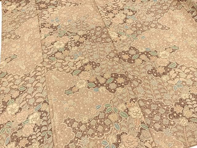 平和屋着物■小紋 辻が花 洗える着物 BAAX9278yc