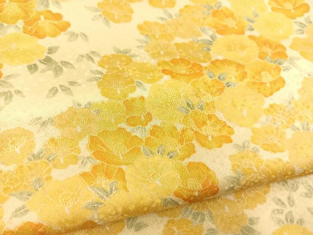 平和屋着物■小紋 草花文 洗える着物 BAAX9284yc
