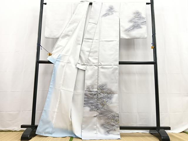 平和屋着物■訪問着 御所解花文 暈し染め 金彩 洗える着物 BAAX9287yc