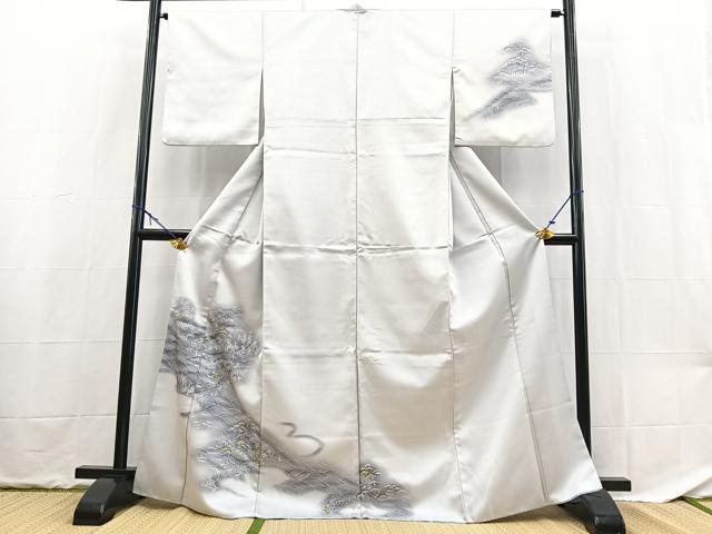 平和屋着物■訪問着 御所解花文 暈し染め 金彩 洗える着物 BAAX9287yc