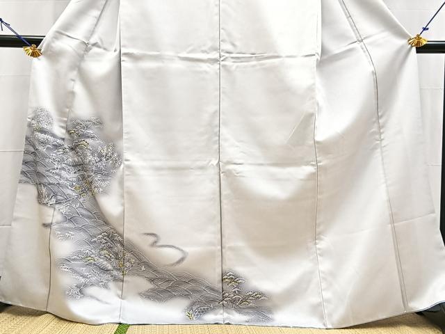 平和屋着物■訪問着 御所解花文 暈し染め 金彩 洗える着物 BAAX9287yc