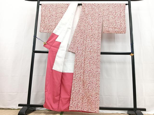 平和屋着物■小紋 薔薇尽くし 洗える着物 BAAX9289yc