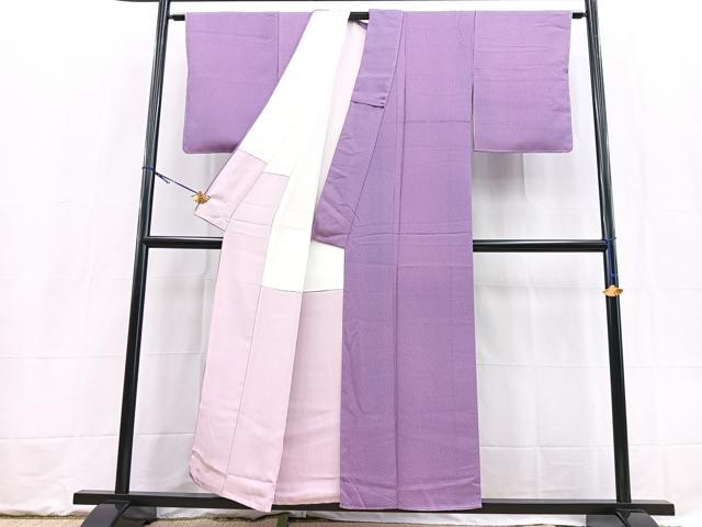 平和屋着物■上質な小紋 捻梅 正絹 逸品 BAAX9291yc