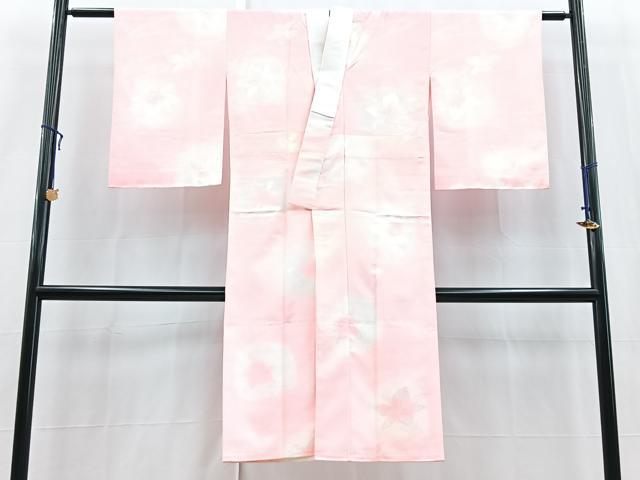 平和屋着物■長襦袢 無双仕立て 流水花地紋 暈し染め 洗える着物 BAAX9292yc