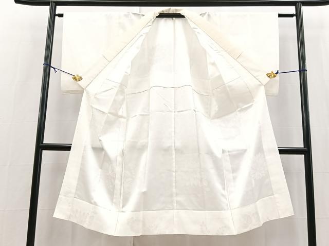 平和屋着物■長襦袢 無双仕立て 扇面花地紋 洗える着物 BAAX9298yc