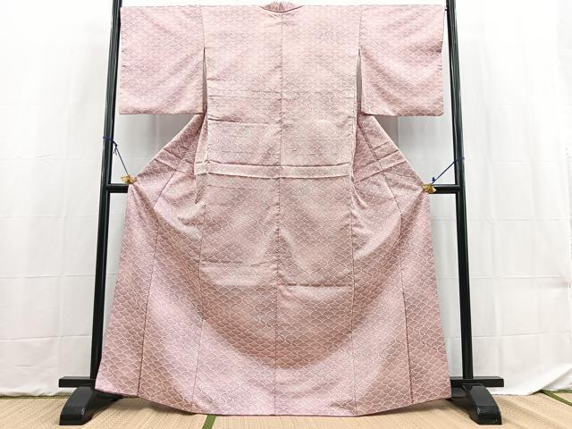 平和屋着物■小紋 青海波 暈し染め 洗える着物 BAAX9305yc