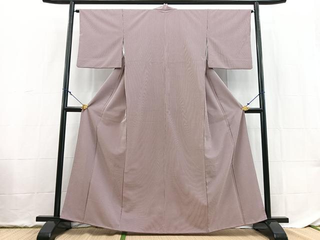 平和屋着物●江戸小紋 竹縞 洗える着物 BAAX9322yc
