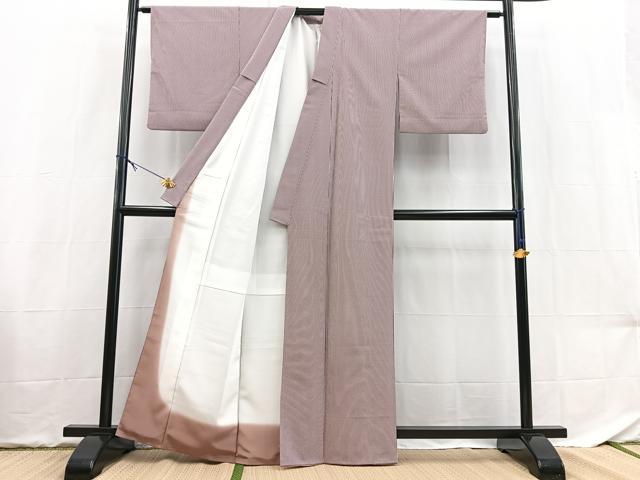 平和屋着物●江戸小紋 竹縞 洗える着物 BAAX9322yc