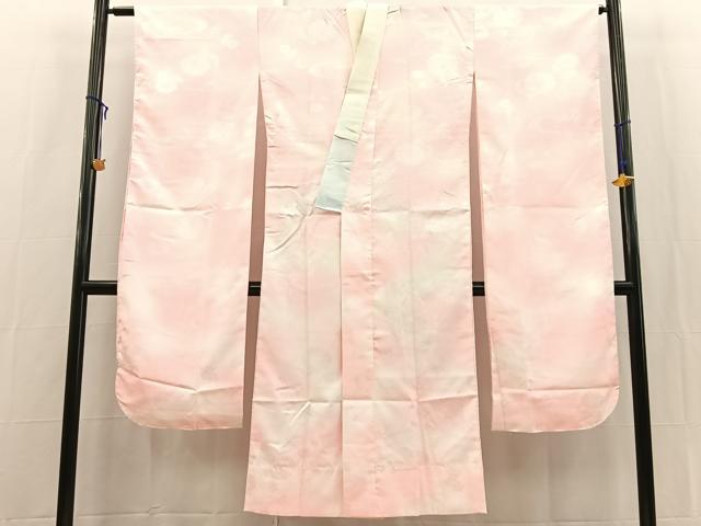 平和屋着物■振袖用長襦袢 無双仕立て 流水草花地紋 暈し染め 洗える着物 未使用 BAAX9324yc