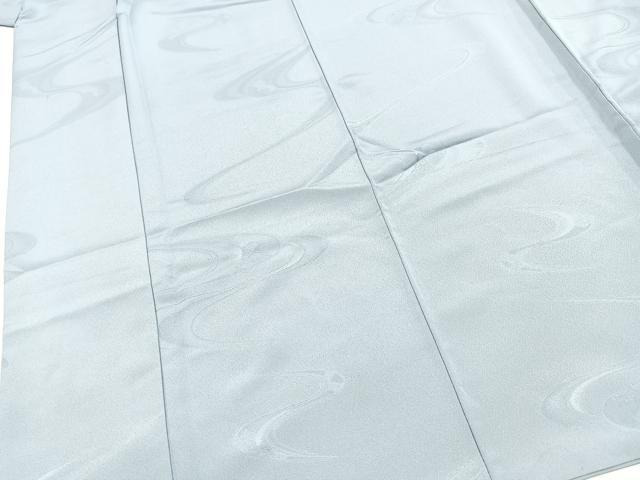 平和屋着物■色無地 流水地紋 ライトブルー色 洗える着物 BAAX9325yc