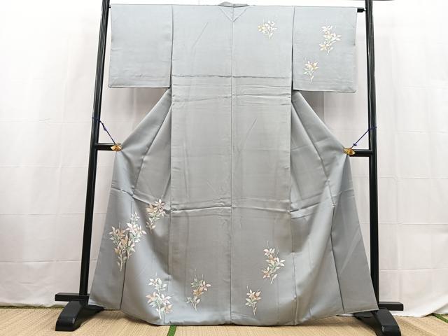 平和屋着物■訪問着 草葉文 さんび謹製 洗える着物 BAAX9335yc